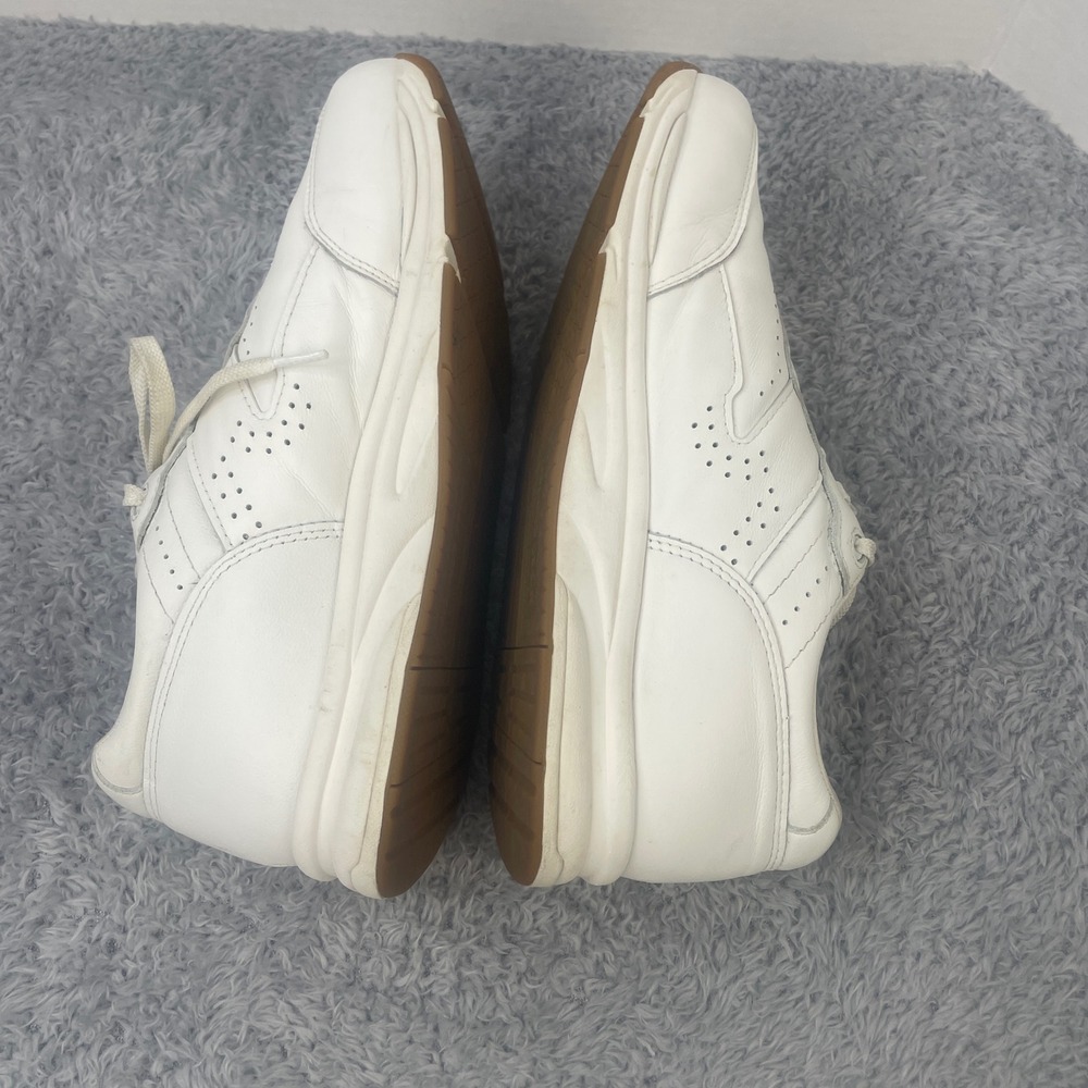 SAS Walk Easy Walking Shoes Womens 11.5 W3 White Leather Comfort Sneakers - Picture 7 of 11